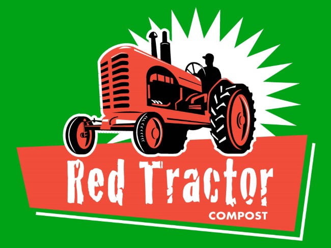 Red Tractor lawn dressing packaging
